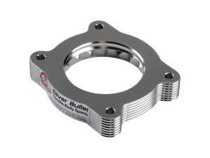 aFe - aFe 07-13 Chevrolet Silverado 1500/GMC Sierra 1500 Silver Bullet Throttle Body Spacer - Silver 46-34019 - Image 1