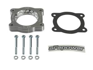 aFe - aFe 07-13 Chevrolet Silverado 1500/GMC Sierra 1500 Silver Bullet Throttle Body Spacer - Silver 46-34019 - Image 2