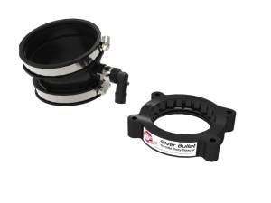 aFe - aFe 2020 Vette C8 Silver Bullet Aluminum Throttle Body Spacer / Works With aFe Intake Only - Black 46-34023B - Image 1
