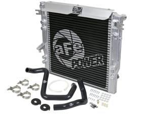 aFe - aFe BladeRunner GT Series Bar and Plate Radiator w/ Black Hoses 12-18 Jeep Wrangler (JK) V6 3.6L 46-50012-B - Image 1