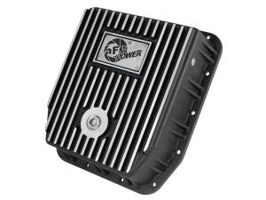 aFe - aFe POWER Transmission Pan Ford Trucks 80-92 (AOD Transmission)- Black w/ Machined Fins 46-70212 - Image 1