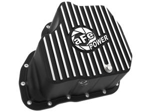 aFe - aFe POWER GM Diesel Trucks 01-10 V8-6.6L (td) Pro Series Engine Oil Pan Black w/ Machined Fins 46-71070B - Image 2
