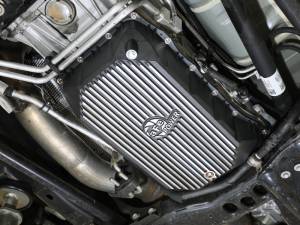 aFe - aFe 20-25 GM Diesel V8-6.6L L5P Transmission Pan w/ Machined Fins - Black 46-71380B - Image 3