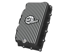 aFe - aFe 20-26 GM Trucks L6 3.0L Transmission Pan - Black w/ Machined Fins 46-71420B - Image 1