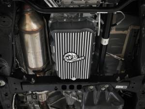 aFe - aFe 20-26 GM Trucks L6 3.0L Transmission Pan - Black w/ Machined Fins 46-71420B - Image 2