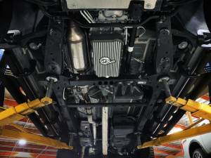 aFe - aFe 20-26 GM Trucks L6 3.0L Transmission Pan - Black w/ Machined Fins 46-71420B - Image 3