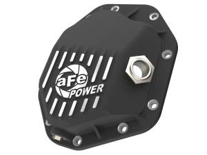 aFe - aFe 19-25 GM Trucks Front Diff Cover - Black w/ Machined Fins 46-71430B - Image 1