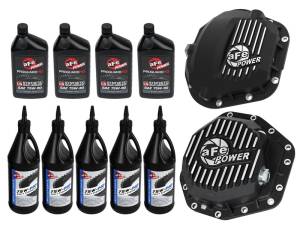 aFe - aFe Power Front/Rear Diff Cover Kit w/ Oil 17-22 Ford Diesel V8 (Dana Super 60 & Dana M275-14) 46-7705AB - Image 1