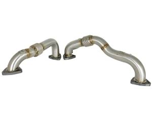 aFe - aFe Twisted Steel Power Package Up-Pipes / Manifold 08-10 Ford Diesel Trucks V8 6.4L (td) 48-33016-PK - Image 3