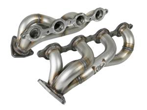 aFe - aFe Twisted Steel 1-3/4in 304SS Shorty Headers 2019 GM Silverado / Sierra 1500 V8-5.3L/6.2L 48-34134 - Image 1