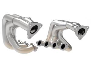 aFe - aFe Twisted 304SS Header 2020 Chevy Corvette (C8) 6.2L V8 - Brushed 48-34148-H - Image 1
