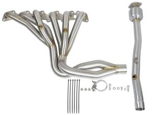 aFe - aFe Power Twisted Steel Long Tube Header & Connection Pipes (Street Series) 01-16 Nissan Patrol 48-36105-YC - Image 7