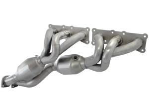 aFe - aFe 08-13 BMW 128i (E82/88) L6 3.0L Twisted Steel 304 Stainless Steel Long Tube Header w/ Cat 48-36307-1 - Image 1