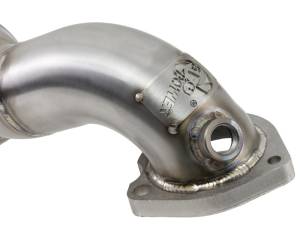 aFe - aFe 09-13 MINI Cooper S (R56) L4 1.6L (t) Twisted Steel Down Pipe 2-1/2in 304 Stainless Steel w/ Cat 48-36318-1HC - Image 6
