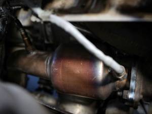 aFe - aFe 09-16 Audi A4/A5 (B8) L4-2.0L (t) Twisted Steel 3in. Downpipe - 304 Stainless w/ Cat 48-36410-YC - Image 2