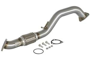aFe - aFe Power Elite Twisted Steel 16-17 Honda Civic I4-1.5L (t) 2.5in Rear Down-Pipe Mid-Pipe 48-36605 - Image 1