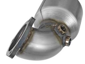 aFe - aFe Power Twisted Steel SS304 Downpipe 2.5in w/Cat 17-18 Hyundai Elantra L4-1.6L (t) 48-37001-1HC - Image 2