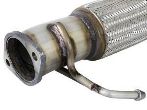 aFe - aFe Power Twisted Steel SS304 Downpipe 2.5in w/Cat 17-18 Hyundai Elantra L4-1.6L (t) 48-37001-1HC - Image 3