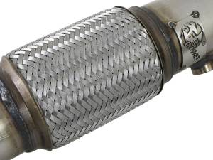 aFe - aFe Power Twisted Steel SS304 Downpipe 2.5in w/Cat 17-18 Hyundai Elantra L4-1.6L (t) 48-37001-1HC - Image 4