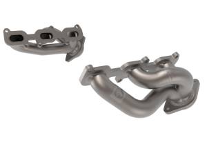 aFe Twisted Steel Shorty Header 11-17 Ford Mustang V6-3.7L - Titanium Coat Finish 48-43031-T