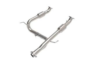 aFe - aFe Toyota Tacoma 05-15 V6-4.0L Twisted Steel Y-Pipe w/ Cat 48-46006-RC - Image 1