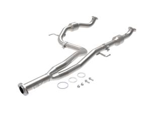 aFe - aFe Toyota Tacoma 16-17 V6-3.5L Twisted Steel Y-Pipe w/ Cat 48-46011-RC - Image 1