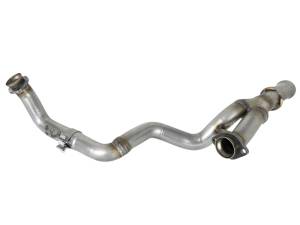 aFe - aFe POWER Twisted Steel Y-Pipe 2-1/4in 409 SS Exhaust System 2018 Jeep Wrangler (JL) V6-3.6L 48-48026 - Image 3