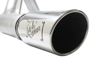 aFe - aFe Atlas Exhaust 4in Aluminized Cat-Back w/ 304 SS Polished Tip 11-13 Ford F-150 EcoBoost V6 3.5L 49-03041-P - Image 4