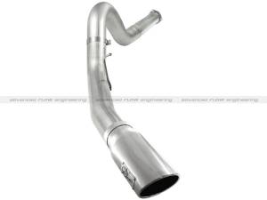 aFe - aFe Atlas 5in DPF-Back Aluminized Steel Exh Sys, Ford Diesel Trucks 11-14 v8-6.7L (td) Polished tip 49-03055-P - Image 1
