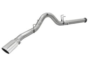 aFe - aFe Atlas Exhausts 5in DPF-Back Aluminized Steel Exhaust 2015 Ford Diesel V8 6.7L (td) Polished Tip 49-03064-P - Image 3