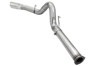 aFe - aFe Atlas Exhausts 5in DPF-Back Aluminized Steel Exhaust 2015 Ford Diesel V8 6.7L (td) Polished Tip 49-03064-P - Image 4