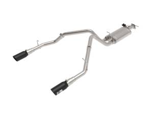 aFe - aFe Gemini XV 3in 304 SS Cat-Back Exhaust 19-21 Ram 1500 V8 5.7L Hemi w/ Black Tips 49-32081-B - Image 1