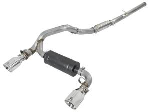 aFe - aFe Takeda 3in 304 SS Cat-Back Exhaust w/ Polished Tip 16-18 Ford Focus RS 2.3L (t) 49-33103-P - Image 1