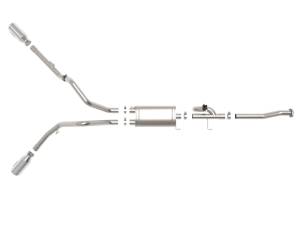 aFe - aFe Gemini XV 3in 304 SS Cat-Back Exhaust 15-20 Ford F-150 V6 2.7L/3.5 w/ Polished Tips 49-33123-P - Image 9