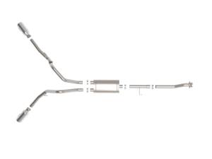 aFe - aFe Vulcan 3in 304 SS Cat-Back Exhaust 2021 Ford F-150 V6 2.7L/3.5L (tt)/V8 5.0L w/ Polished Tips 49-33126-P - Image 7