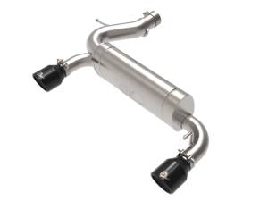 aFe - aFe Vulcan 3in 304 SS Axle-Back Exhaust 2021 Ford Bronco L4-2.3L (t)/V6-2.7L (tt) w/ Black Tips 49-33137-B - Image 1