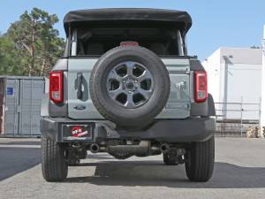 aFe - aFe Vulcan 3in 304 SS Axle-Back Exhaust 2021 Ford Bronco L4-2.3L (t)/V6-2.7L (tt) w/ Carbon Tips 49-33137-C - Image 3