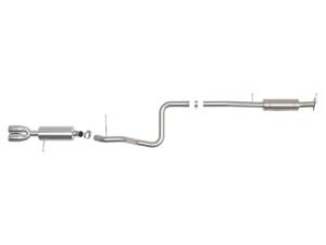 aFe - aFe Takeda Series 2 1/2in 304 SS Cat-Back 14-19 Ford Fiesta L4-1.6L (t) w/Polished Tip 49-33140-P - Image 5