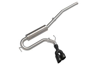 aFe - aFe Rebel Series 2.5in 409 SS Cat-Back Exhaust w/ Black Tip 2022 Ford Maverick 49-33144-B - Image 1