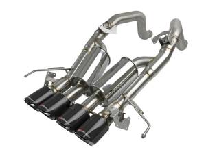 aFe - aFe MACH Force-Xp Axle-Back Exhaust System w/ Carbon Fiber Tips Chevrolet Corvette (C7) 14-19 6.2L 49-34056-1C - Image 1