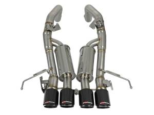 aFe - aFe MACH Force-Xp Axle-Back Exhaust System w/ Carbon Fiber Tips Chevrolet Corvette (C7) 14-19 6.2L 49-34056-1C - Image 4