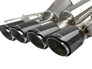 aFe - aFe MACHForce XP Axle Back 304SS Exhaust w/ Carbon Fiber Tips 15-19 Chevy Corvette Z06 49-34082-1C - Image 3