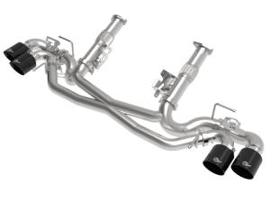 aFe - AFe MACH Force-Xp 304 Stainless Steel Cat-Back Exhaust Black 2020 Chevrolet Corvette C8 49-34124NM-B - Image 1