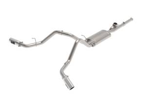 aFe - aFe Gemini XV Cat-Back Exhaust System GM Trucks 09-18 V6-4.3/V8-4.8/5.3L- Cut-Out Polished 49-34131-P - Image 1