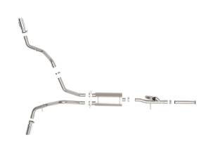 aFe - aFe Gemini XV Cat-Back Exhaust System GM Trucks 09-18 V6-4.3/V8-4.8/5.3L- Cut-Out Polished 49-34131-P - Image 8