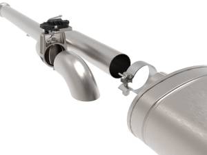 aFe - aFe Gemini XV 3in 304 SS Cat-Back Exhaust w/ Cutout 14-19 GM Trucks 4.3L/5.3L w/ Black Tips 49-34132-B - Image 2