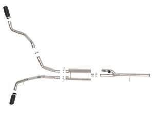 aFe - aFe Gemini XV 3in 304 SS Cat-Back Exhaust w/ Cutout 14-19 GM Trucks 4.3L/5.3L w/ Black Tips 49-34132-B - Image 9