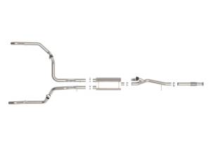 aFe - aFe Gemini XV 3in 304 SS Cat-Back Exhaust w/ Cutout 19-21 GM Silverado/Sierra 1500 V8 49-34138 - Image 9