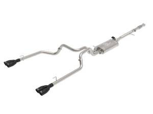 aFe - aFe Gemini XV 3in 304 SS Cat-Back Exhaust w/ Cutout 19-21 GM Silverado/Sierra 1500 V8- w/ Black Tips 49-34139-B - Image 1