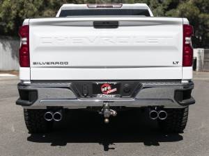 aFe - aFe Gemini XV 3in 304 SS Cat-Back Exhaust w/ Cutout 19-21 GM Silverado/Sierra 1500 V8- w/ Black Tips 49-34139-B - Image 7